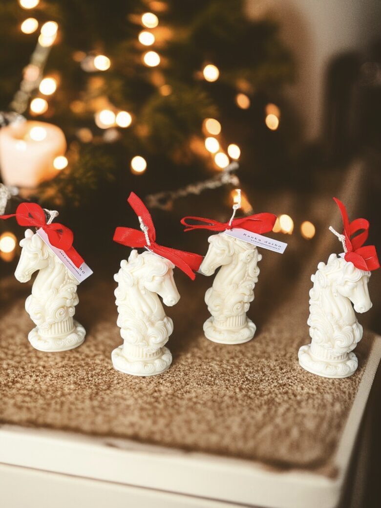 Sojų vaško žvakė ARKLIUKAS VINTAŽINIS 1vnt