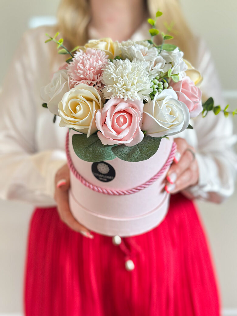 Muilo gėlių kompozicija PASTELINIS PAVASARIS, M