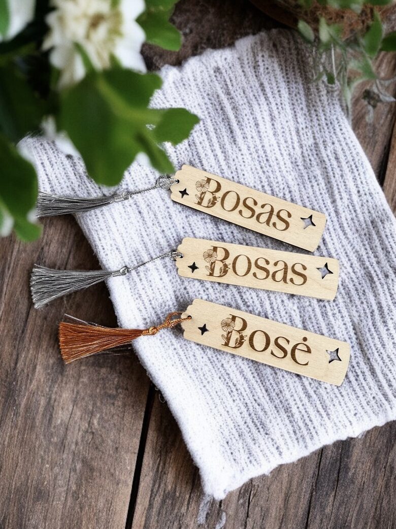 Knygos skirtukas personalizuotas BOSAS/Ė