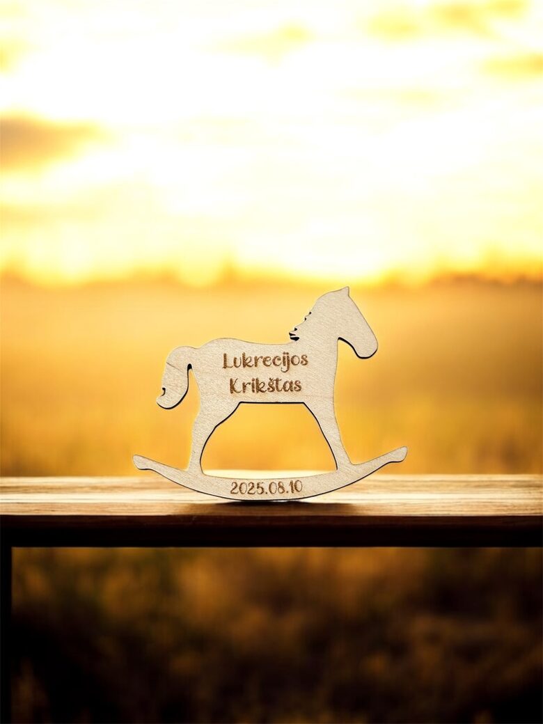 Magnetukas medinis - ARKLIUKAS (padėkos dovanėlė svečiams)