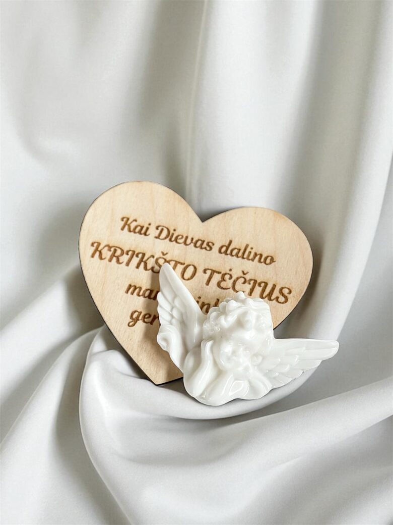 Dovanėlė Krikšto tėčiui - magnetukas su užrašu + muiliukas