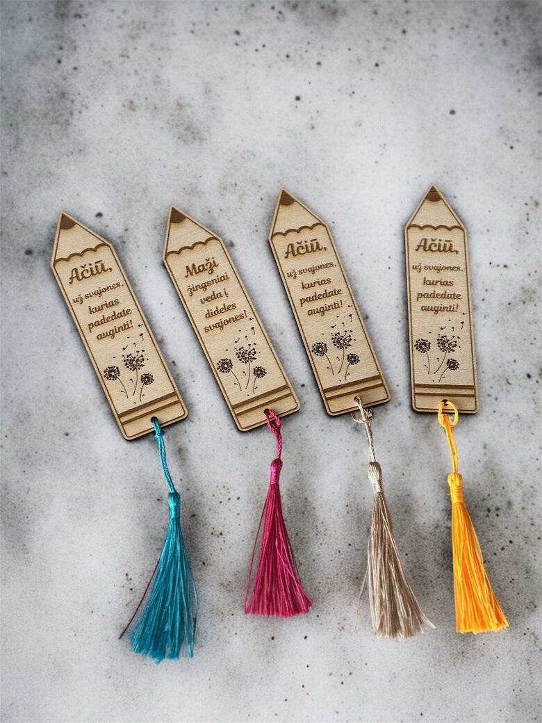 Knygos skirtukas mokytojai PIEŠTUKAS