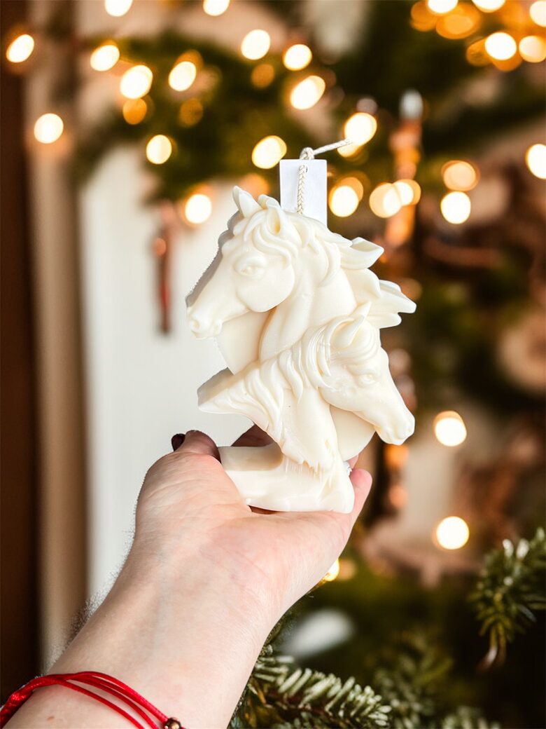 Sojų vaško žvakė DU ARKLIAI