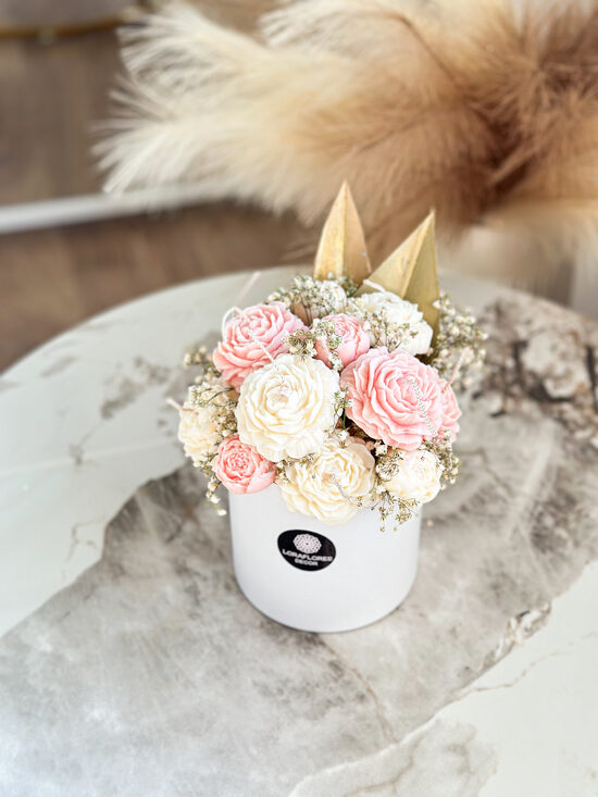 Žvakių ir džiovintų augalų puokštė ŽAISMINGA, M