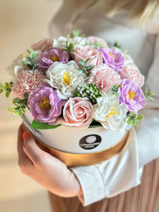 Plonojo muilo gėlių puokštė ŽAVINGA, ML