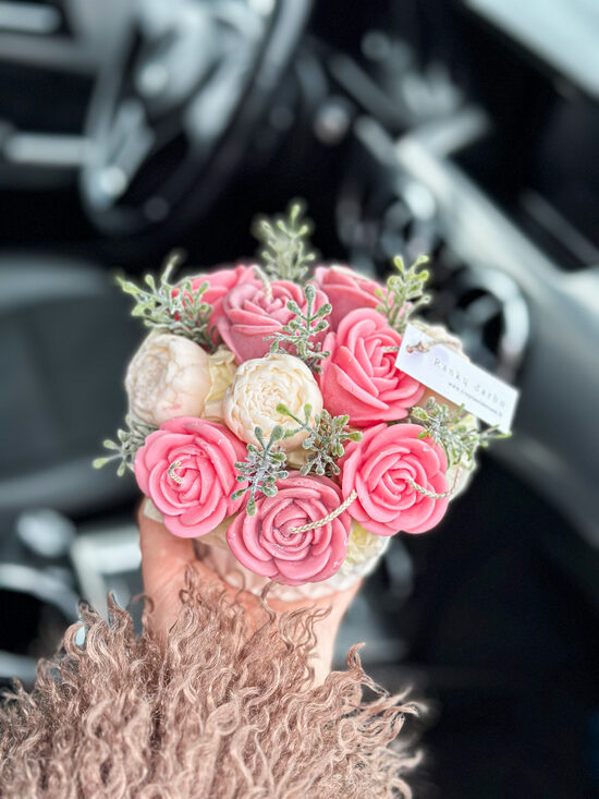 Žvakių puokštelė, ROŽINIŲ ROŽYČIŲ, S