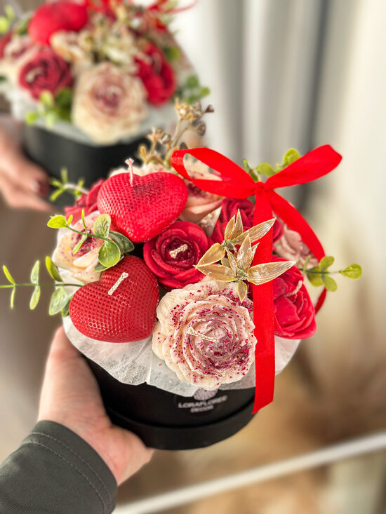 Žvakių puokštė VALENTINO, (M)