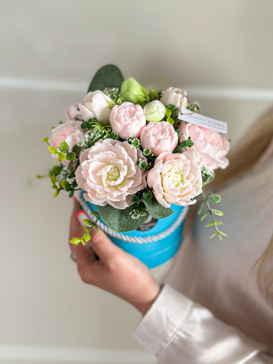 Dekoratyvinė kietojo muilo kompozicija ELEGANTIŠKOJI, (M)