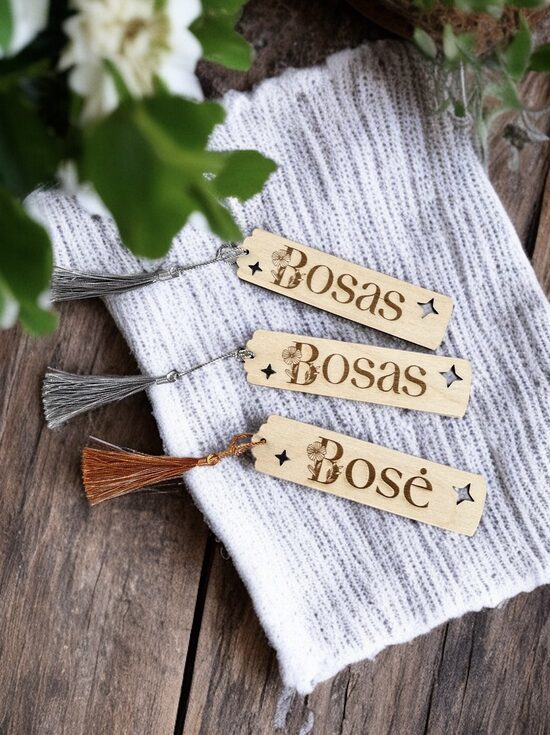 Knygos skirtukas personalizuotas BOSAS/Ė