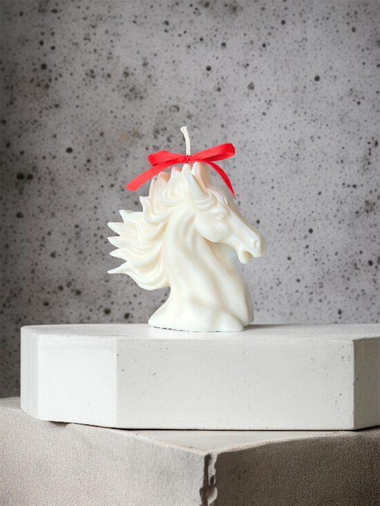 Sojų vaško žvakė ŽIRGAS