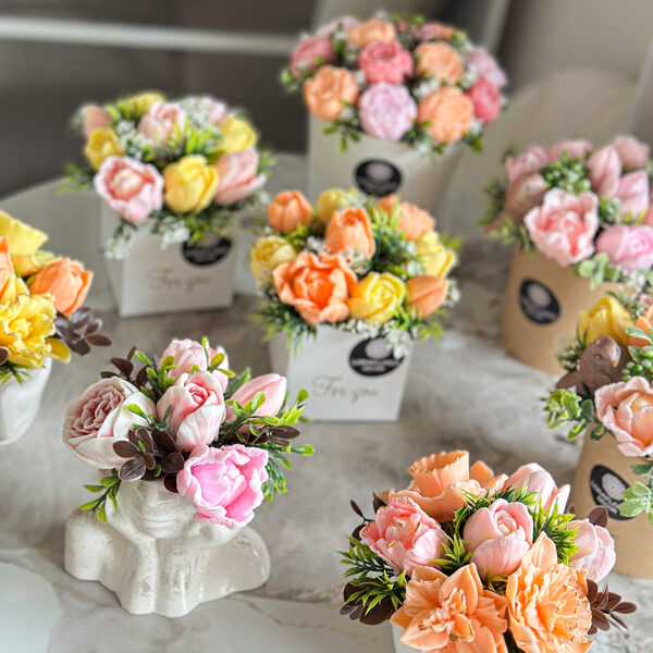 Didžiausias asortimentas! Kvepiančios muilo gėlės | Muilo puokštės | Kvepianti dovana By L